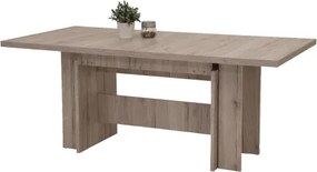Rozkladací jedálenský stôl (5 šírok) Lia 160x90 cm, pieskový dub%