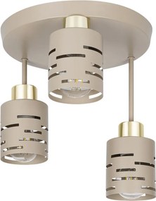 Prisadený luster ELEN 3xE27/35W/230V béžová/zlatá