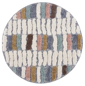 Dekorstudio Moderný okrúhly koberec FOCUS 3032 multi Priemer koberca: 120cm