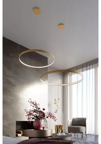 Thoro TH.217 - LED Luster na lanku RIO LED/30W/230V CRI95 4000K pr. 55 cm zlatá