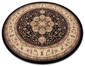 Okrúhly koberec ROYAL ADR model 521 čierna