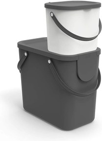Malý odpadkový kôš na bioodpad, 6 l ALBULA, antracit
