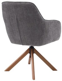 Sivé čalúnené jedálenské kreslá v súprave 2 ks Avola – Unique Furniture