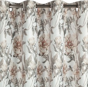 ZATEMŇOVACÍ ZÁVES NA KRÚŽKOCH BEVERLY 140X250 CM KVETY