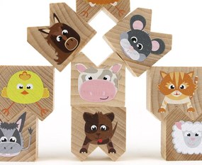Milaniwood - Drevená balančná hra - domáce zvieratká