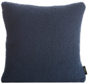 DEKORAČNÁ OBLIEČKA NA VANKÚŠ BUKLA 45X45 CM TMAVOMODRÁ
