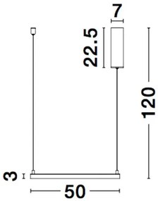 LED luster Eterna 50 biele