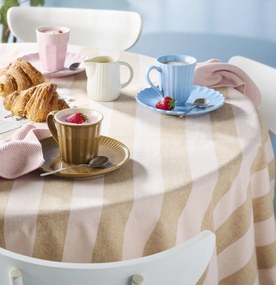 Ib Laursen Bavlněný ubrus Linus Wide Stripes 150 × 250 cm