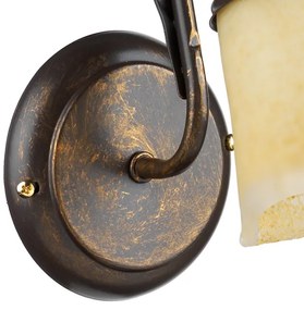 ONLI - Nástenné svietidlo ALGA 3xE14/6W/230V bronzová