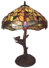 Tiffany lampa dekoratívna 41*57 MULTICOLOUR GREEN