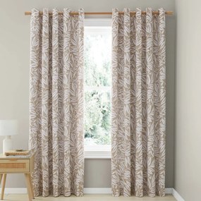 Svetlohnedé závesy v súprave 2 ks 168x229 cm Sorrel Leaves – Catherine Lansfield