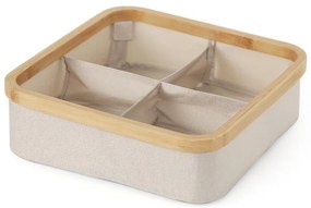 4-komorový košík béžový