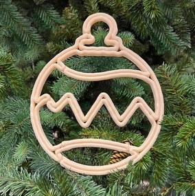 DECOLED Vianočná ozdoba, 30 cm, biela