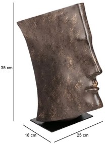 Dekorácia na stôl 29x25x17 cm živica/medená