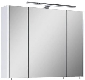 Riva Vulcano Zrkadlová skrinka s LED osvetlením, 61 × 80 × 14 cm