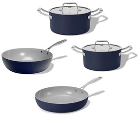 Elmich Rodinná sada keramického riadu Vital 4 ks, tmavomodrá