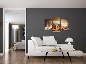 Obraz - Káva a raňajky (90x60 cm)