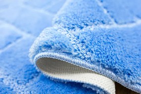 Kúpeľňový koberček Lotus modrý, tehla