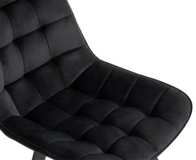 Noela Zamatová jedálenská stolička BELLA čierna