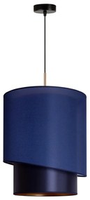 Duolla - Luster na lanku PARIS 1xE27/15W/230V pr. 40 cm modrá/zlatá