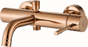 Rea Lungo Diamond, vaňová batéria s ručnou sprchovou hlavicou, medená lesklá, REA-B0980