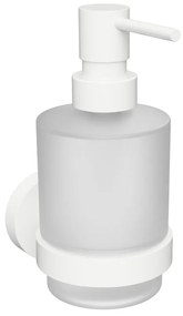 Sapho Sapho, X-ROUND WHITE dávkovač mydla 200ml, mliečne sklo, biela mat, XR103W