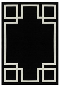 Koberec „Hampton Black", 160 x 230 x 0,6 cm