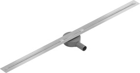 Mexen Flat Super Slim, super tenký odtokový žľab s 360° rotačným sifónom 130 cm, nerez, 1051130