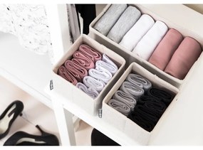 Súprava 3 béžových organizérov Bigso Box of Sweden Drawer