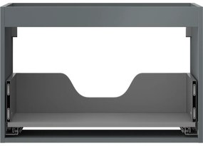 Mexen Box-A, závesná skrinka 70 cm, 1 zásuvka, grafitová matná, 91AX0-0700-470-1-66