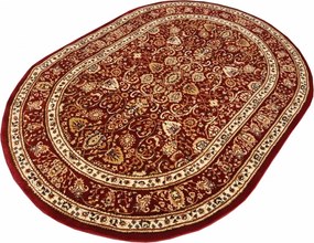 DC Koberec Orient ovál 007 červená Rozmer: 60×100 cm