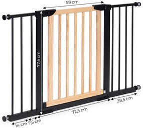 Ochranná zábrana na schody a vstupy – dostupná v rôznych veľkostiach Šírka: 74-80 cm | Výška: 77,5 cm