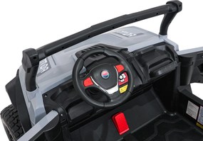 Ramiz Elektrická bugina Gravity pre deti šedá + pohon 4x4 + diaľkové ovládanie