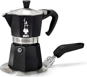 Kávovar na moka kávu Bialetti Moka Express, 190 ml, čierny