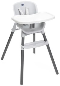 Chicco - Detská jedálenská stolička ZEST 3v1 biela/sivá AG0745