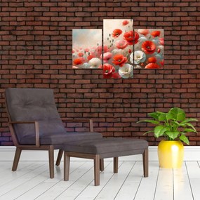 Obraz - Maľba vlčích makov (90x60 cm)