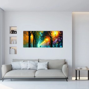 Obraz - Nočná prechádzka (120x50 cm)