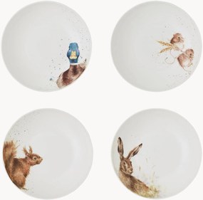 Taniere na cestoviny z jemného kostného porcelánu Royal Worcester, 4 ks