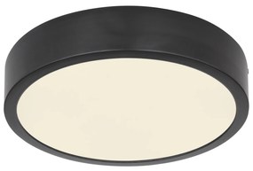 GLOBO Stropné LED prisadené osvetlenie LUCENA, 15W, denná biela, 145mm, okrúhle, čierne