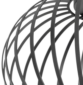 Dizajnové stropné svietidlo čierne 30 cm - Johanna