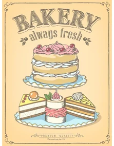 Ceduľa Premium Quality - Bakery Always Fresh
