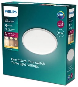 Philips - LED Stmievateľné stropné svietidlo SCENE SWITCH LED/12W/230V