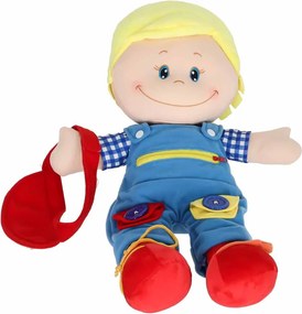 KIK Senzorická šmacianka bábika chlapec na učenie obliekania
