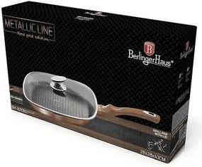 Berlinger Haus Grilovacia panvica s pokrievkou Rosegold Metallic Line, 28 cm