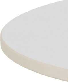 Konferenční stolek Santorini 70 cm černý/mramorově bílý