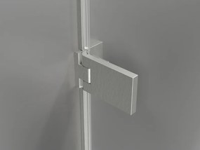 Mexen Lunar-F Duo, skladací sprchový kút 80 x 80 cm, 8mm číre sklo, oceľový profil, 836-080L-080P-97-00
