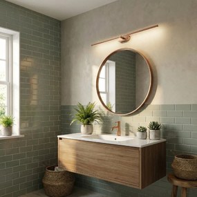 Toolight Toolight, LED nástenné svietidlo 80cm, 13W, 4000K, 1000lm, APP1897-1W, medená matná, OSW-66052