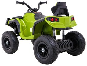 RAMIZ ELEKTRICKÁ ŠTVORKOLKA - ATV - NAFUKOVACIE KOLESÁ - ZELENÁ MOTOR- 2x45W BATÉRIA - 12V7Ah - 2023