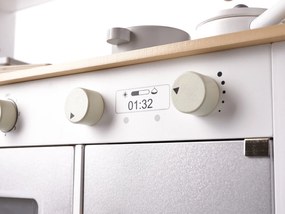 KIK Detská drevená kuchynka MODERN CLASSIC+ príslušenstvo