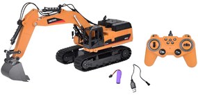 Jokomisiada Pevné pásové rýpadlo, Dymový efekt, Zvuk, LED svetlo + diaľkové ovládanie RC0698